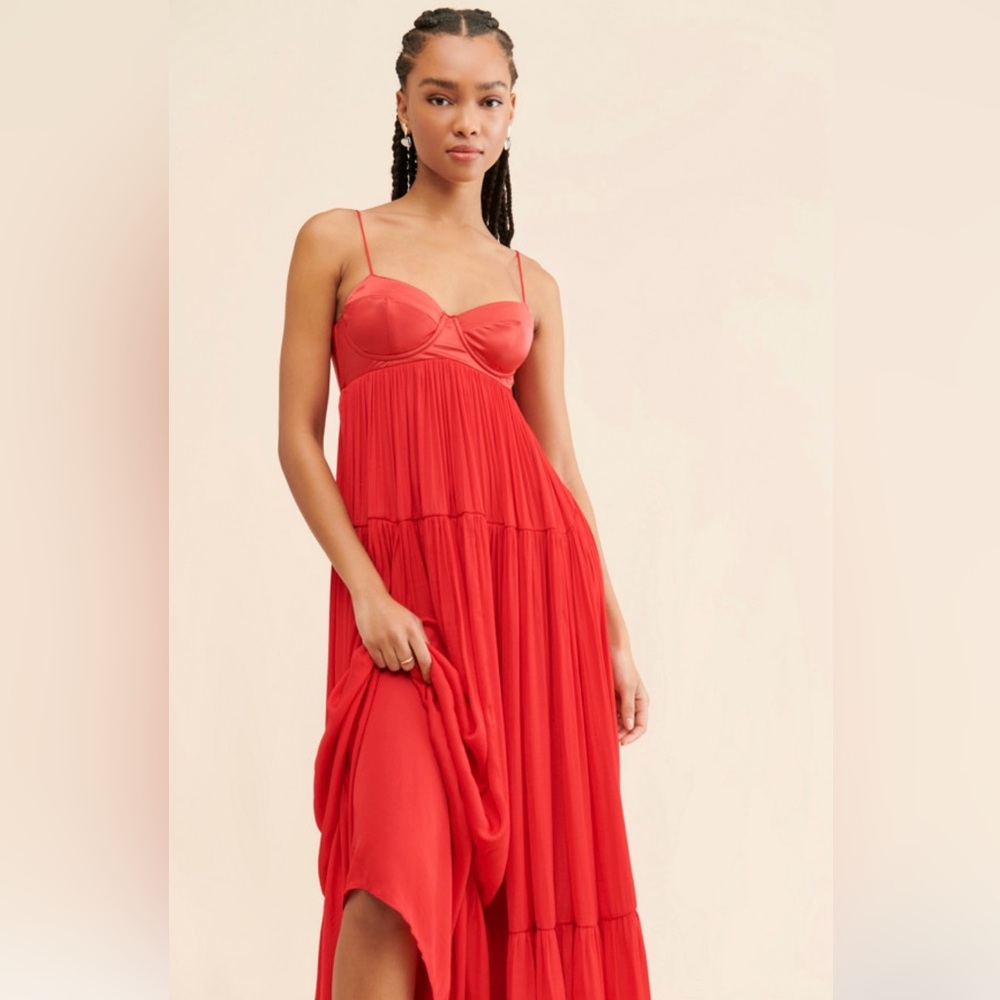Free people Freya maxi dress in red. New and never worn with tags.